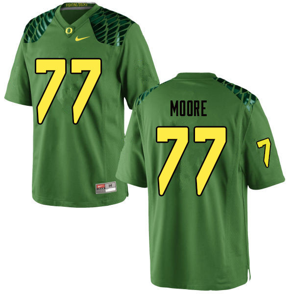 Men #77 George Moore Oregn Ducks College Football Jerseys Sale-Apple Green